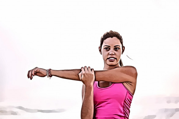 Photography of Woman in Pink Tank Top Stretching Arm