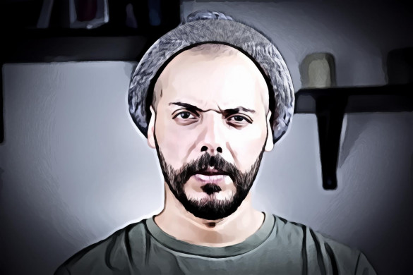 Man Wearing Gray Cap and Crew-neck Top