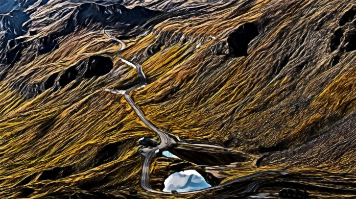 Road In The Middle Of A Mountain