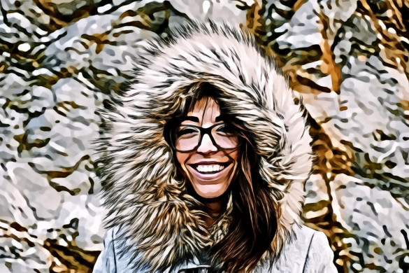 Woman Wearing Eyeglasses While Smiling Near Rock Formation