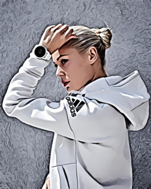 Close-Up Photo of Woman Wearing Adidas Jacket