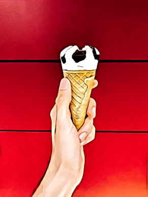 Person Holding Ice Cream