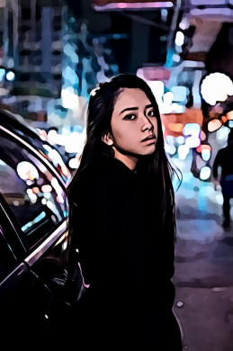 Woman Standing Beside Vehicle