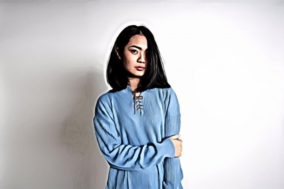 Photo of Woman Wearing Blue Sweater
