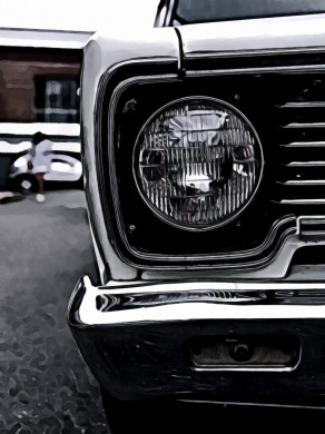 Close-Up of Headlight