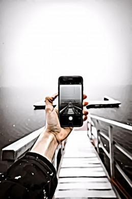 Person Taking a Photo of Dock