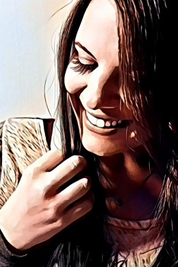 Attractive beautiful woman smiling