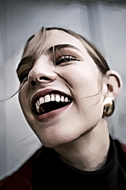 Laughing woman