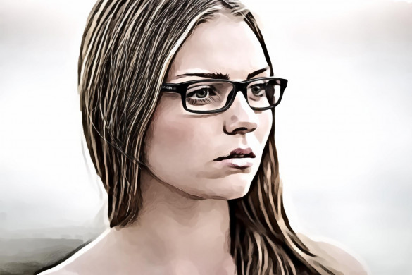 Woman looking side