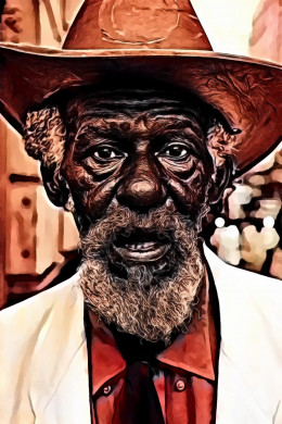 Portrait of man wearing hat