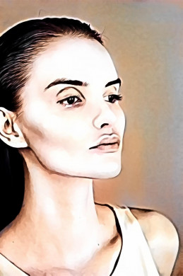 Portrait of woman in tank top