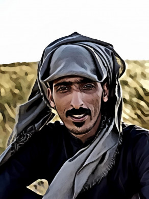 Smiling arab man