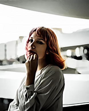 Woman in white long sleeved top on selective focus photography