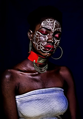 Woman in white tube on focus photography