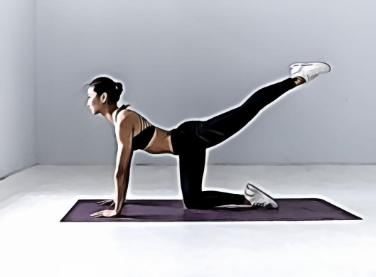 Woman doing yoga