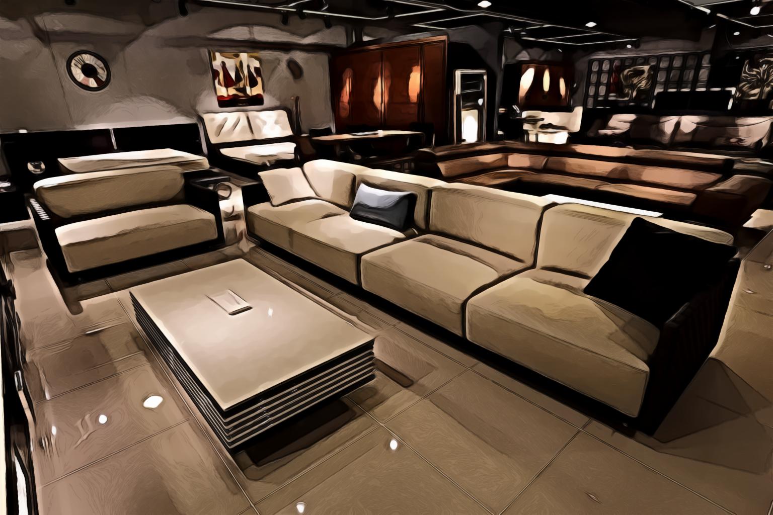 Beige 3-seat Sofa